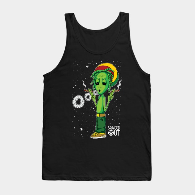 Stoner Alien Tank Top by MightyShroom